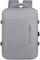 Mochila Mala Unissex Com Bolso Expansível Espaço Para Notebook Cabo USB Trabalho Viagem Bordo