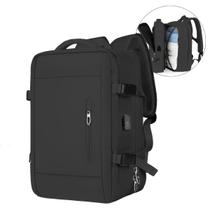 Mochila Mala Viagem Bordo Notebook Impermeável Cabo USB Espaçosa Resistente Executiva Bolsa Costa Acolchoada Média Compacta