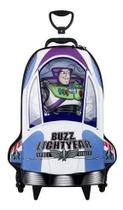 Mochila Malinha 3d Buzz Lightyear Nave Foguete 3 Rodinhas Grande