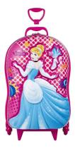 Mochila Malinha Escolar Menina Princesa Cinderela Rodinhas G