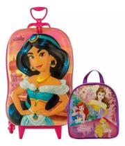 Mochila Malinha Escolar Princesa Jasmine Aladdin + Lancheira Mochila Malinha Escolar Princesa Jasmine Aladdin + Lancheira