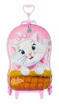 Mochila Malinha Gatinha Marie Escolar Infantil G 3d Meninas