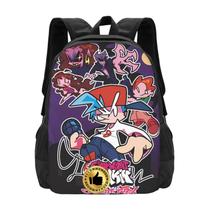 Mochila MAPH Durable Anime Friday Night impressa em 3D de 17 polegadas
