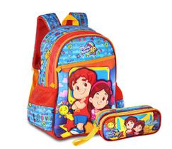 Mochila Maria Clara E Jp Infantil Costas Com Estojo Duplo - Clio