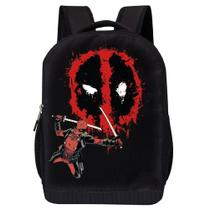 Mochila Marvel Comics Deadpool - Preta 40x30x15cm Mochila Marvel Comics Deadpool - Preta 40x30x15cm