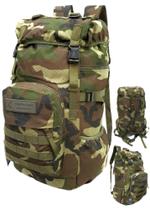 Mochila Masculina Camping Viagem Camuflada Impermeável 65 Litros - KVN