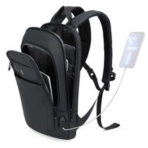 Mochila masculina Caoroky Knight para laptop de 15,6" Slim Work preta