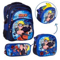 Mochila Masculina Creche Estampa Naruto Uzumaki Tam G Costas