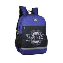 Mochila Masculina De Costas Casual Em Poliéster Azul Mormaii