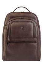 Mochila masculina de couro floater para notebook 17" Arthur -