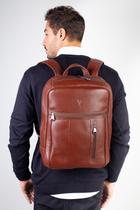 Mochila masculina em couro para notebook Murilo Mochila masculina em couro para notebook Murilo