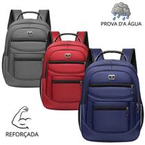 Mochila Masculina Escolar Grande Capacidade Cabo de Aço Notebook Impermeável Cores