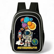 Mochila Masculina Escolar Infantil de Costas Astronauta- Resistente