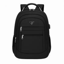 Mochila Masculina Escolar Viagens Grande Reforçada Cabo De Aço USB