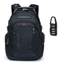 Mochila Masculina Executiva Notebook Com Alça Cabo De Aço