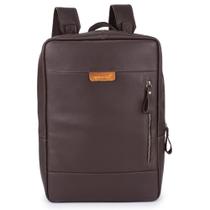 Mochila Masculina Executiva Slim Couro Legítimo Para notebook