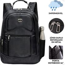 Mochila Masculina Faculdade Impermeável Resistente Grande 40 Lts