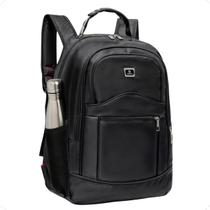Mochila Masculina Faculdade Impermeável Resistente Grande Cor Preto