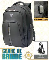 Mochila Masculina Feminina Anti Furto Cadeado Notebook Alto Padrão Reforçada Resistente a Água