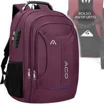 Mochila Masculina Feminina Notebook Escolar Faculdade Viagem Dia a Dia Reforçada Resistente a Água Marcador de Bagagem Saida usb Fone