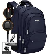 Mochila Masculina Feminina Notebook Reforçada Escolar Faculdade Trabalho Viagem Dia a Dia Resistente a Água Saída usb Fone