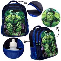 Mochila Masculina Infantil Escolar Herói Incrivel Hulk 3D