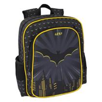 Mochila Masculina Infantil Ls Bolsas Homem Morcego Preto E Amarelo Media