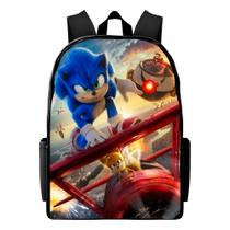 Mochila Masculina Infantil Resistente Estampa Sonic Reforçada Escolar Mochila Masculina Infantil Resistente Estampa Sonic Reforçada Escolar