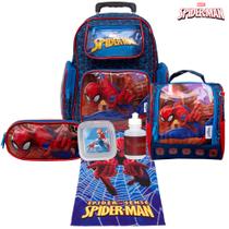 Mochila Masculina Juvenil Spider Man com Acessórios Toys 2U