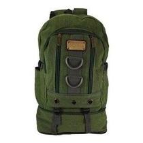 Mochila Masculina Lona 50 Litros Viagem Passeio Motoboy Esporte Trilha Viagem 803 Cor:Verde