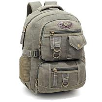 Mochila Masculina Lona Reforçada Viagem Motociclista