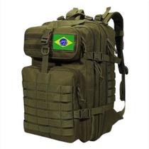 Mochila masculina militar 50l tática reforçada impermeavel grande diversas cores acompanha 1 patch