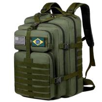 Mochila masculina militar 50l tática reforçada impermeavel grande diversas cores acompanha 2 patch Mochila masculina militar 50l tática reforçada impermeavel grande diversas cores acompanha 2 patch