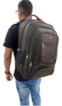 Mochila Masculina Motoqueiro Extra Gg Notebook 6082 - Marrom