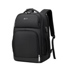 Mochila masculina multifuncional de viagem em tecido Oxford preta Mochila masculina multifuncional de viagem em tecido Oxford preta