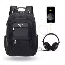 Mochila Masculina Notebook Reforçada Impermeavel Usb Fone Viagem Feminina