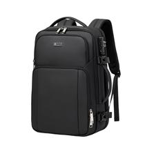 Mochila masculina para laptop impermeável de negócios de 16 polegadas preta