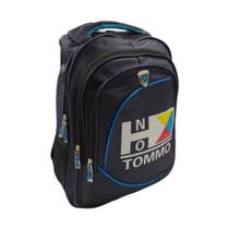 Mochila Masculina Preta Escolar Trabalho Dividida TOMMO Mochila Masculina Preta Escolar Trabalho Dividida TOMMO
