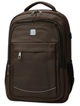Mochila Masculina Reforçada Notebook Executiva - Café