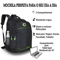 Mochila Masculina Unisex Reforçada Trabalho Escola Faculdade