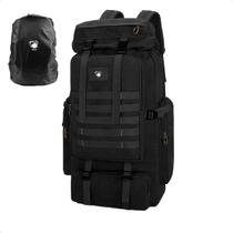 Mochila Masculino Grande Viagem Cargueira 65 Litros em Lona