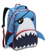 Mochila Masculino Tubarão Escolar Passeio Tamanho G Infantil
