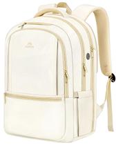 Mochila MATEIN Cute Beige para laptop escolar de 17 polegadas para mulheres Mochila MATEIN Cute Beige para laptop escolar de 17 polegadas para mulheres