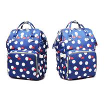 Mochila Maternidade Bebe Bolsa Azul Multifuncional Flamingo