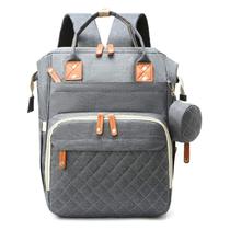 Mochila Maternidade, Bolsa Mochila Maternidade Impermeável Bebê Menino Menina, Grande capacidade CodaTech PREMIUM Cor de Rosa com detalhe Cinza