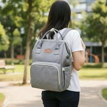 Mochila Maternidade Bolsa Organizadora Pratica Estilo Moderno Cinza Grande Capacidade