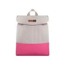 Mochila Maternidade Coleção Cores - Creme e Pink Mochila Maternidade Coleção Cores - Creme e Pink