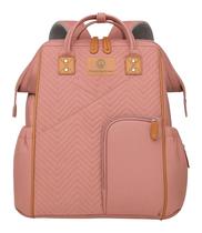 Mochila Maternidade Impermeável Ergonômica Multifuncional para Gestantes Mamãe e Bebê Menina Versão Luxo Marca Maternity Dream Cor ROSA