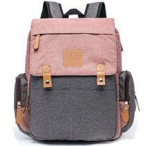 Mochila maternidade land luxury cor coral e cinza c/trocador Mochila maternidade land luxury cor coral e cinza c/trocador