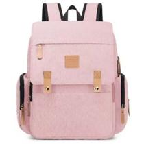 Mochila maternidade land luxury cor rosa c/trocador